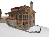 West Virginia River House Right Perspective
