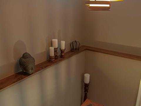 Bennington project - Little City rambler - stairwell detail