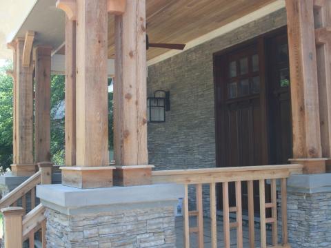 exterior porch detail - McLean renovation - Smith project