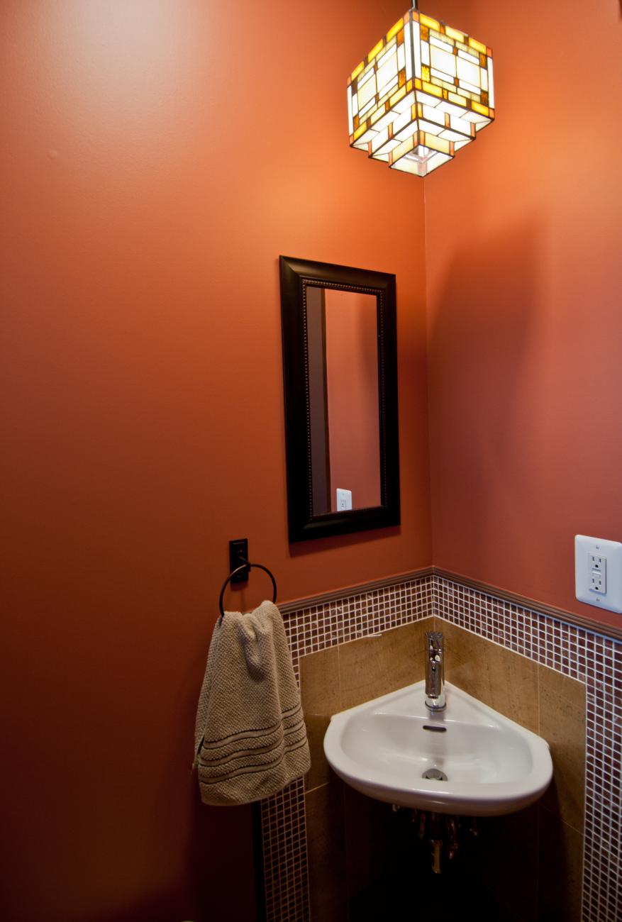 Henry project's small powder room