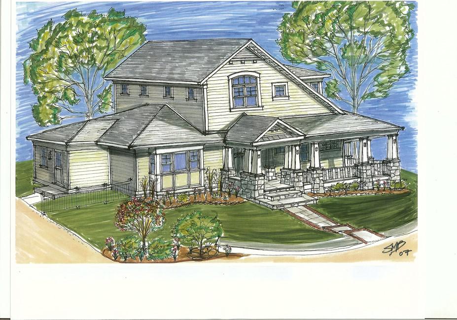 Henry Project's Rendering of the Front Exterior